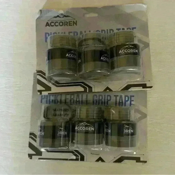 3 pack Accoren Pickleball Paddle Grip New in Package Lot Of 2! 6 In Total - Picture 2 of 4